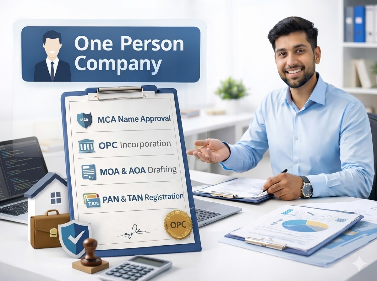 One Person Company Registration Online in India