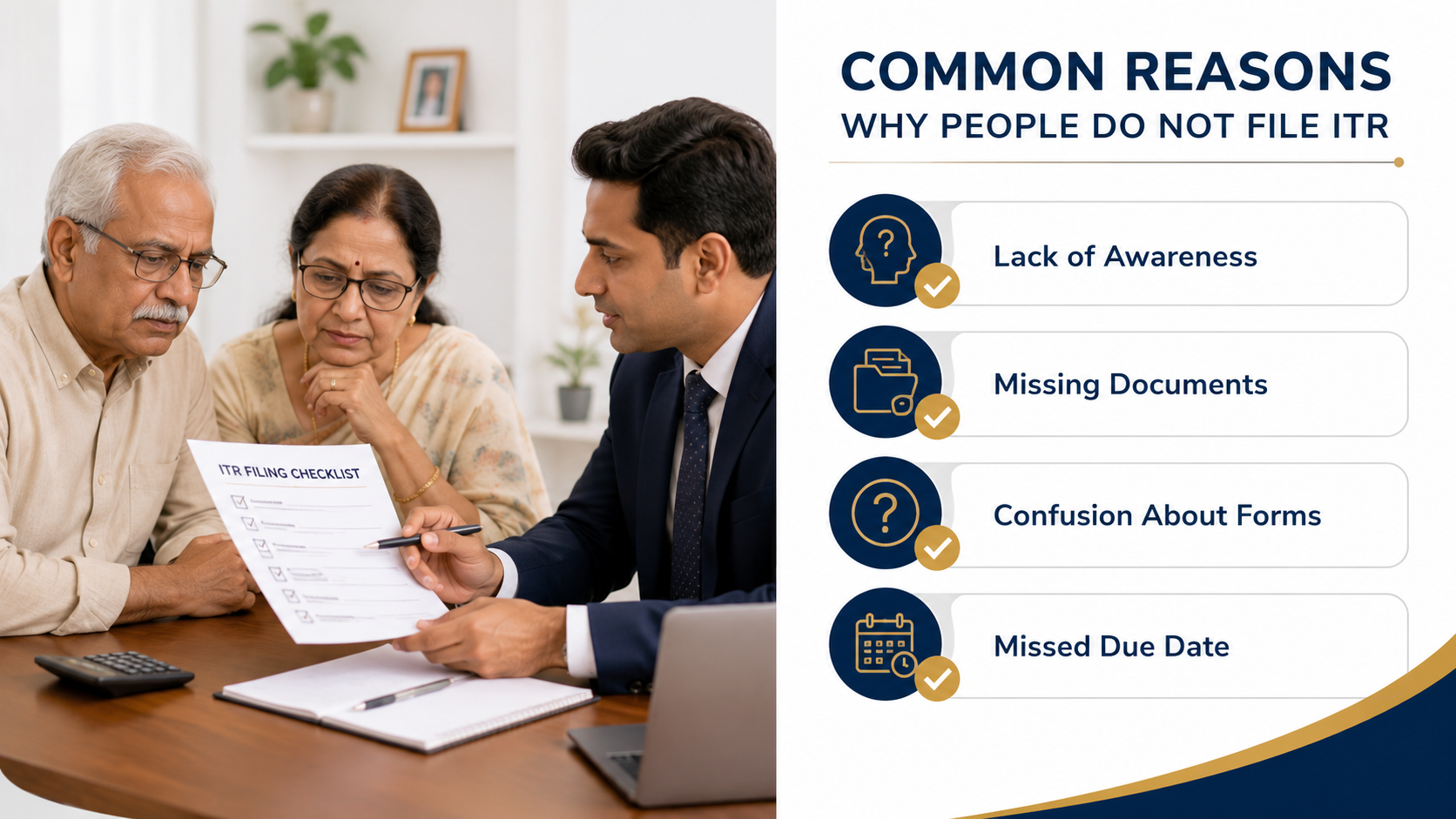 Common reasons why people do not file ITR