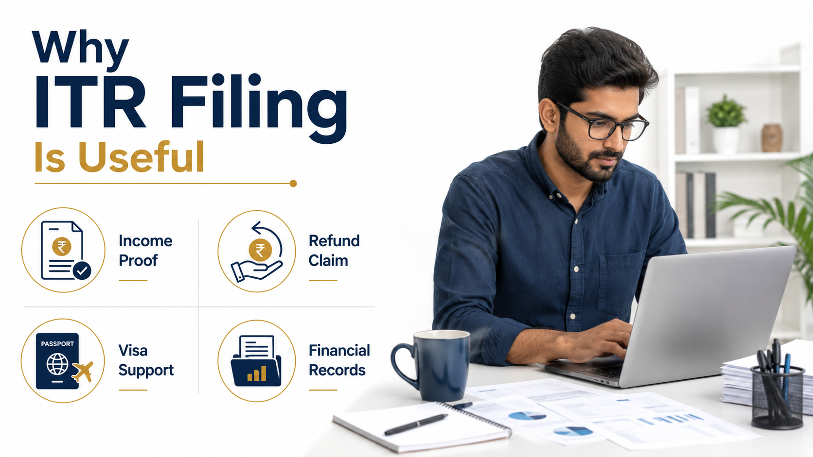 ITR filing benefits for income proof refund and financial records