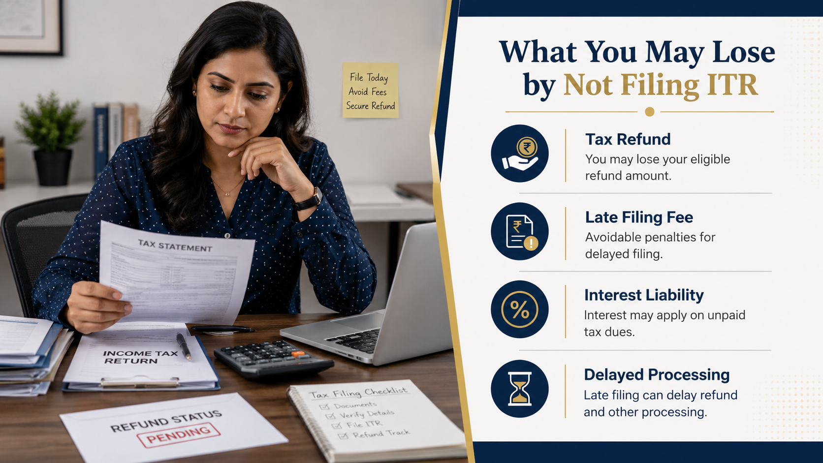 Financial losses of not filing income tax return